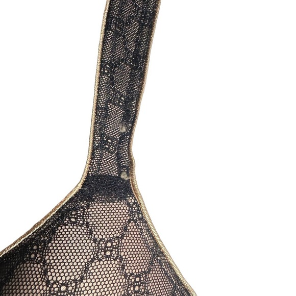 Stunning Support Full Coverage Bra with Geo Lace in Black Size 44G (4D) Soma - Picture 4 of 7